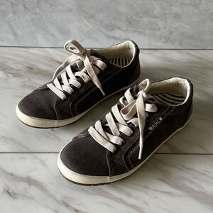 Taos Star Canvas Sneakers Gray Lace-Up Women’s Size 7